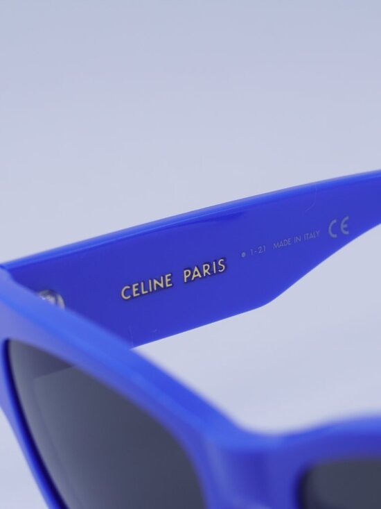 Celine CL40197U 92A Sunglasses Blue Square Frame, Smoke Lenses main image 6